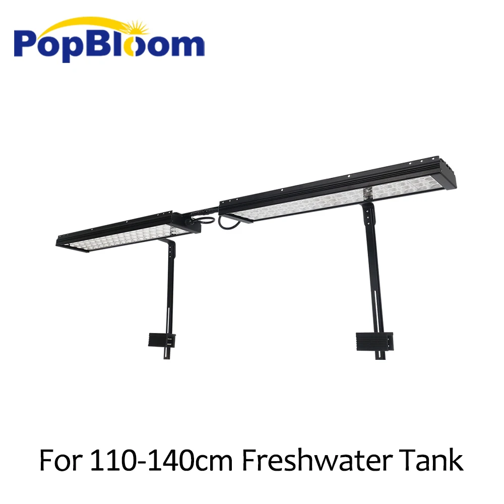 

PopBloom freshwater aquarium led lighting led lamp for freshwater best for 110-140cm fish tanks with arm mounting kit FI4BP2