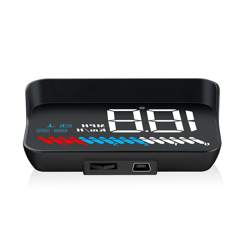 

HUD OBD2 GPS Speedometer RPM Water Temp Volt Head Up Display Automobile Digital With Buzz Driving Fatigue Windshield Projector M7