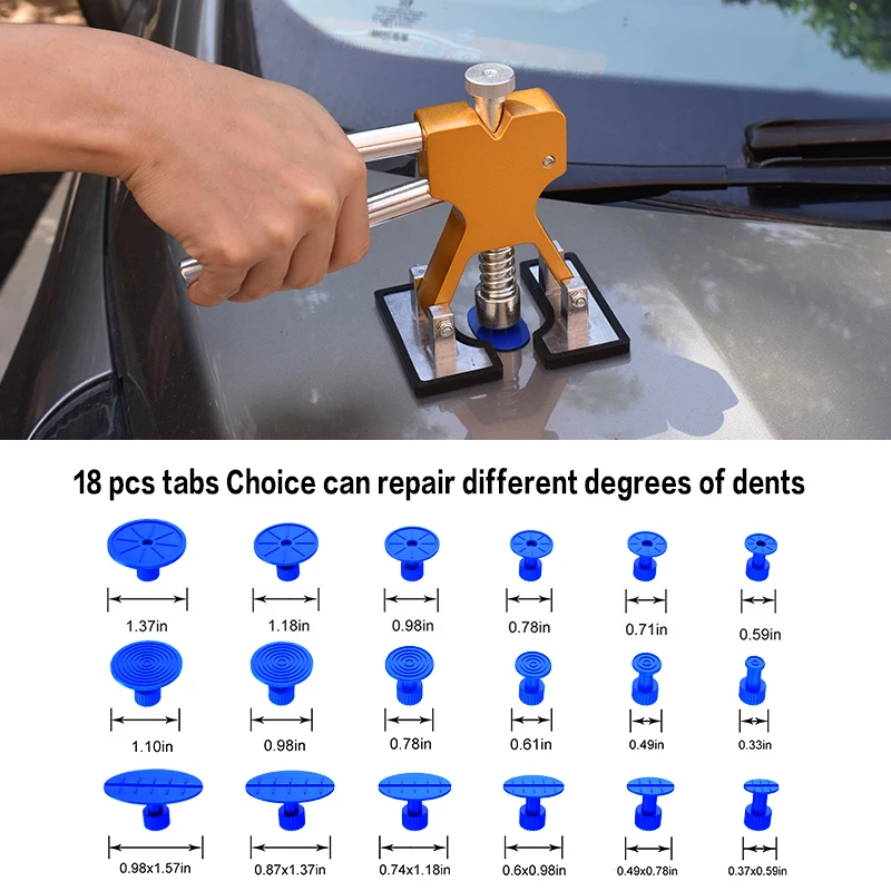 Car paintless dent repair tools Dent Repair Kit Car Dent Puller with Glue Puller Tabs Removal Kits for Vehicle Car Auto