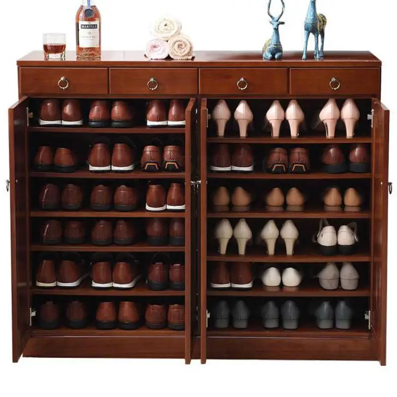 Simple solid wood Shoe cabinet home 