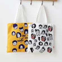 Красивая парусиновая сумка в японском стиле Студенческая сумка на одно плечо для женщин универсальная повседневная женская сумка-шоппер простая сумка на плечо