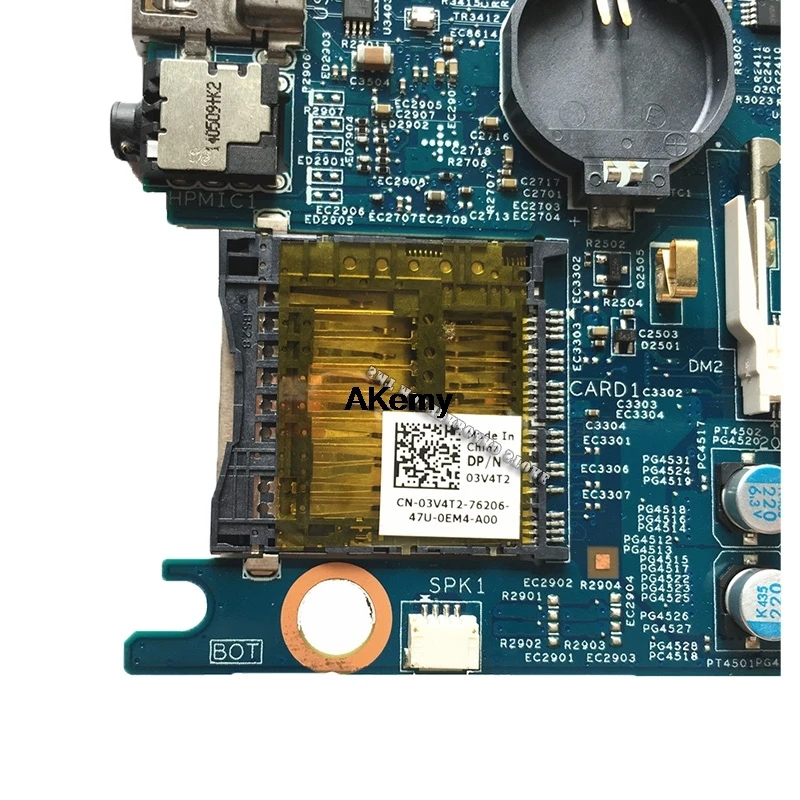 DOH50 MB 12322-2 PWB: KJ7NX placa база для DELL 7537 5GRP2 материнская плата для ноутбука процессор SR1EB I7-4500U ТЕСТ ОК