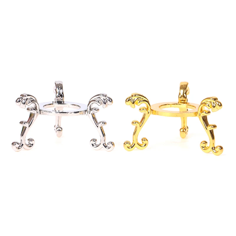 European Style Metal Gold-plated Display Gemstone Egg Support Base Crystal Ball Stand Office Ornament