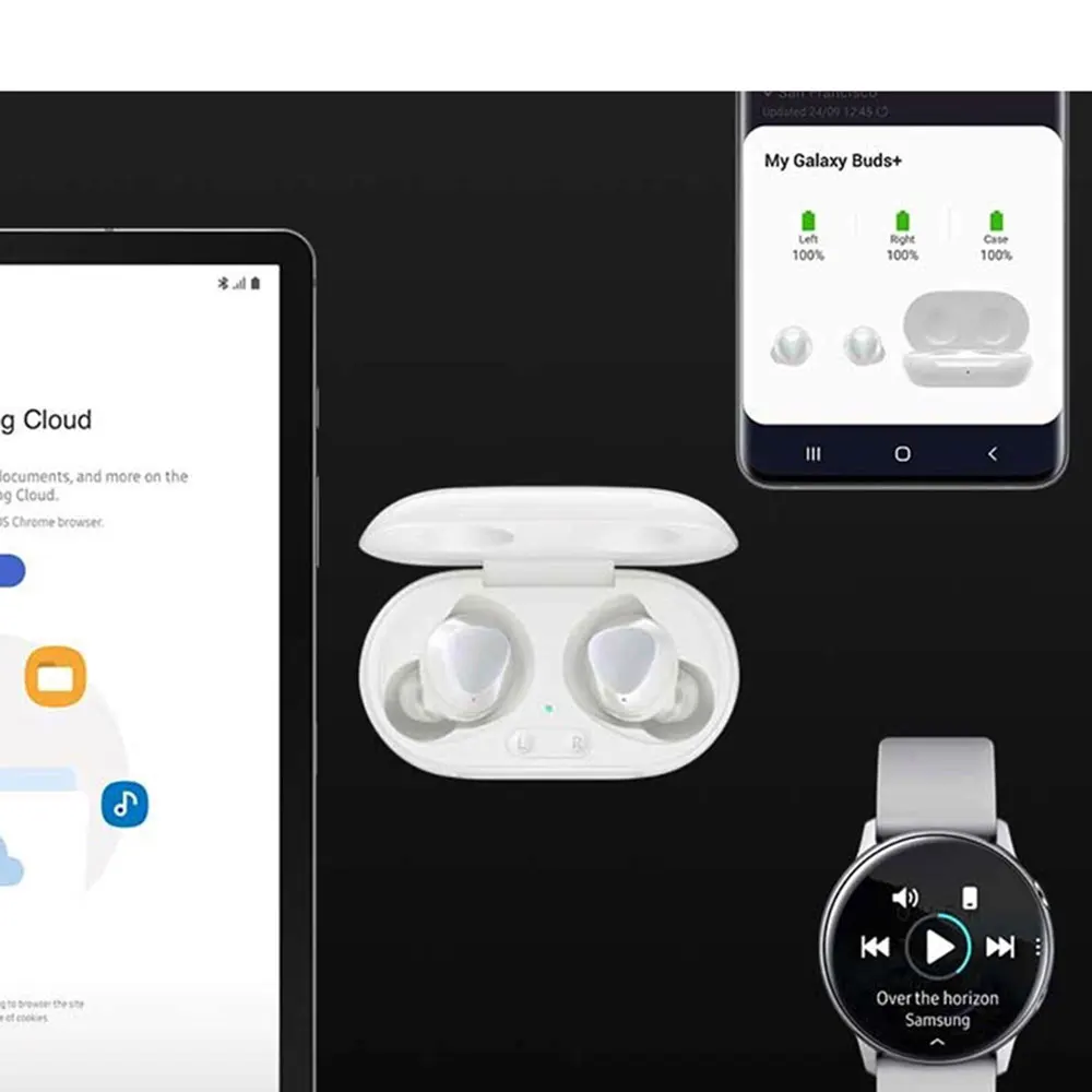 Original Samsung AKG + Casque Galaxy Sans fil Avec charge sans fil ecouteurs Bluetooth Sport Buds2 pour Samsung S10 Plus