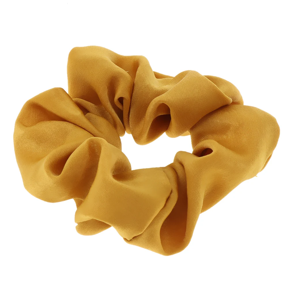 Women Premium Silk Feeling Hair Scrunchies Elastic Scrunchy Hair Bands Ponytail Holder Headband for Thick and Thin Hair