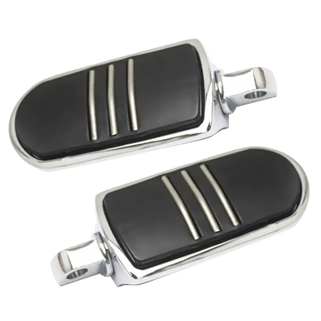 1 Pair Silver Rear Front Foot Pegs Pedals for Harley | Автомобили и мотоциклы