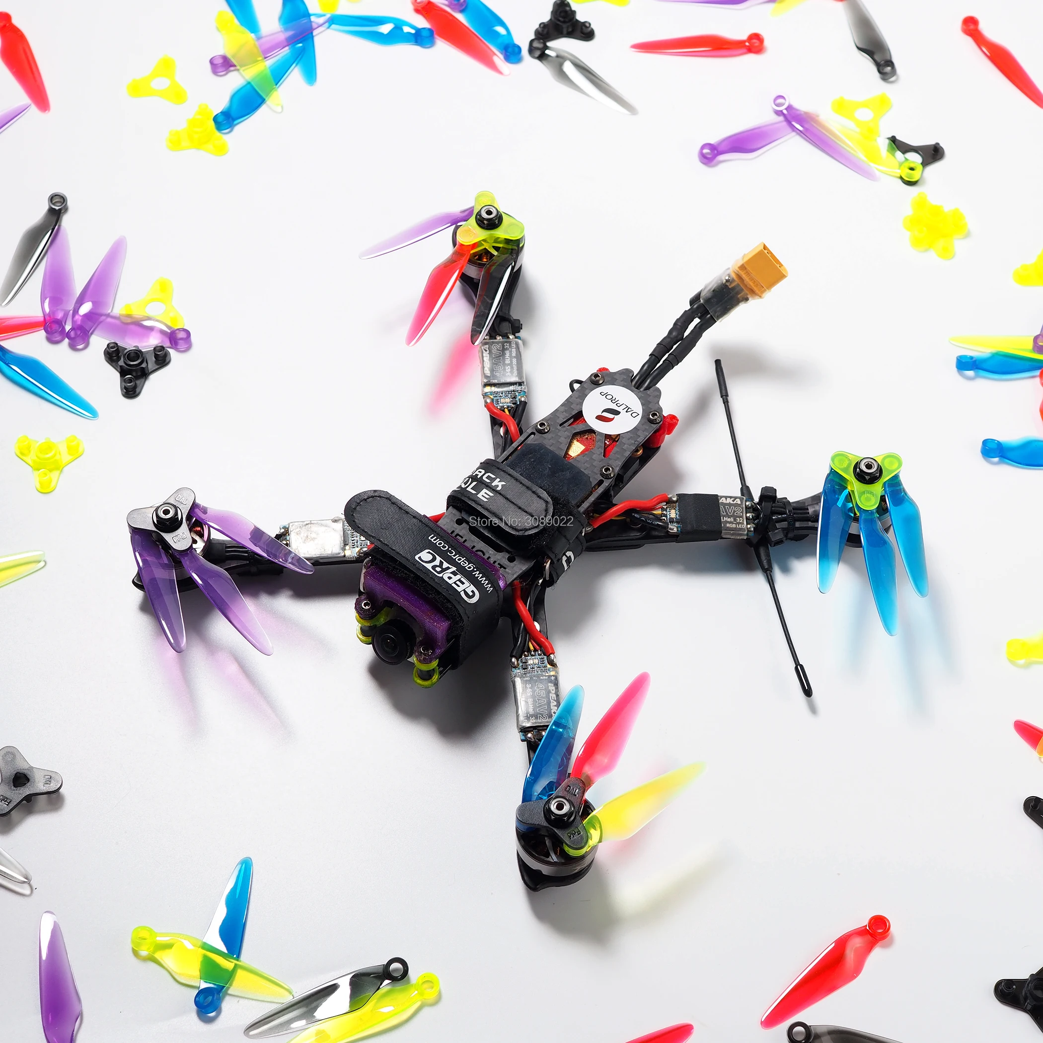 12Pairs 24 pcs DALPROP Fold F5 F6 F7 5.1/6/7inch Foldable Freestyle 3-Blade Propeller Props for RC Drone FPV Racing Quadcopter thumbnail 3