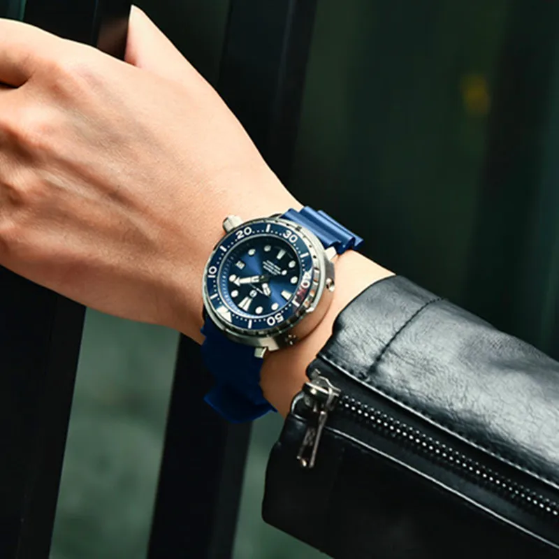 PAGRNE DESIGN Diving Watch Men's Sports Mechanical Watches 300M Waterproof Sapphire Crystal Automatic Wrist Watch Pagani Design