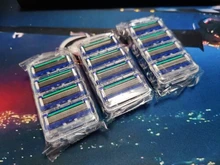 4 unids/lote cuchillas de afeitar 5 capa de hojas de afeitar para Gilettee de energía de fusión de afeitar cuchillas Gillette Proglide máquina