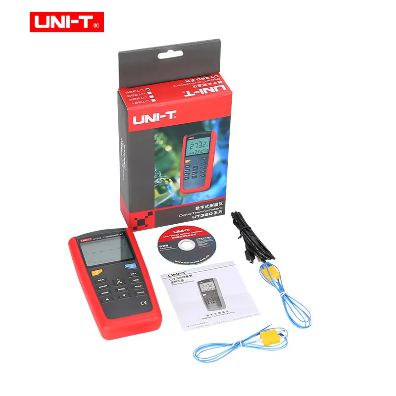 UNI-T UT321/UT325 Contact thermometer Pyrometer Industrial Temperature Meter 2CH Data Logging Test K/J/T/E/R/S/N