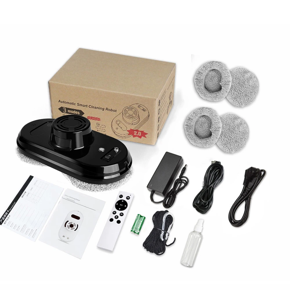 PhoReal FR-S60 Window Cleaning Robot High Suction Electric Window Cleaner Robot Anti-falling Remote Control Robot Vacuum Cleaner