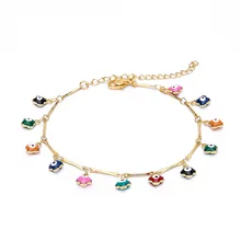 Европа и Америка аксессуары в новом стиле капли воды демон глаз ножной браслет пляж