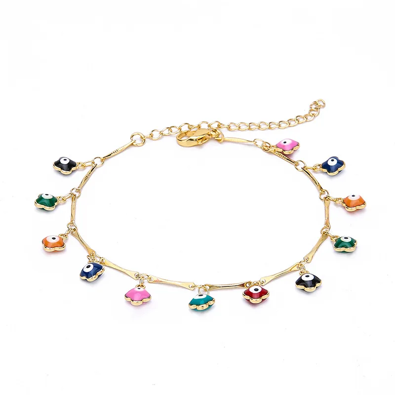 

Europe And America New Style Accessories Water Droplet Demon of Eyes Anklet Beach Anklet