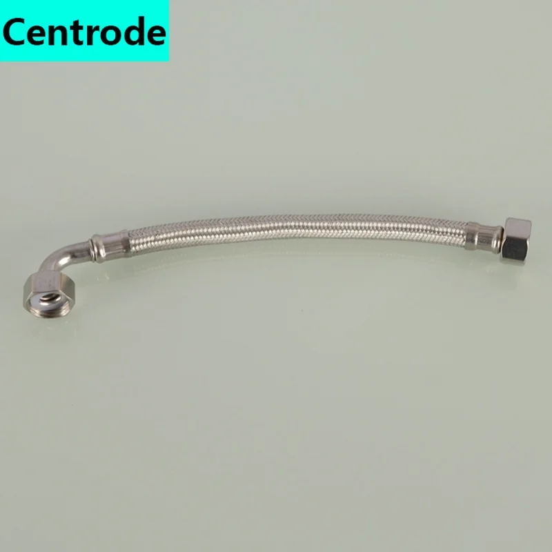 Unilateral articulated elbow 304 stainless steel braided hose water heater toilet angle valve faucet hot cold water inlet pipe stainless steel tube steel pipe