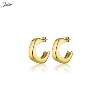 

Joolim High End Finish Gometric Hoop Earring Vintage Stainless Steel Earring