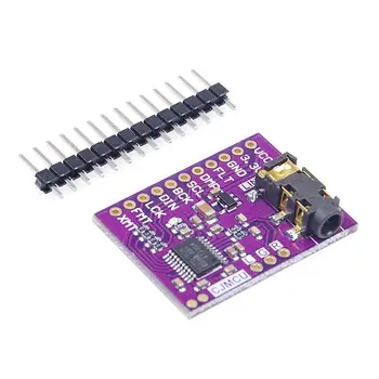 

PCM5102A Digital-to-Analog Converter PLL Voice Module Stereo DAC Sound Card Board 3.5mm Stereo Jack 24 Bits Digital o Module