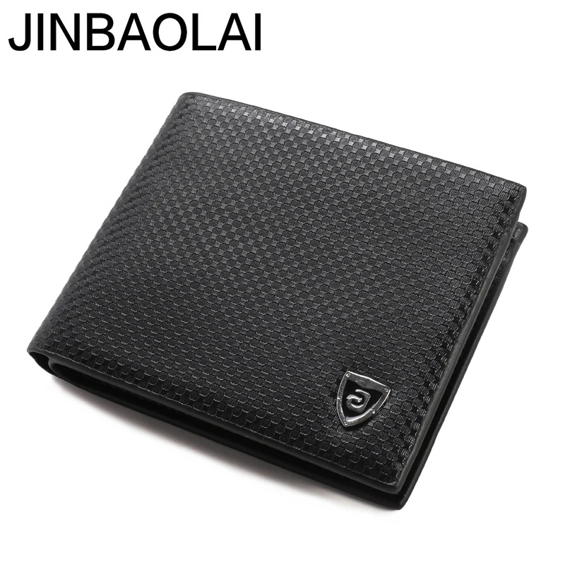 

JINBAOLAI 2019 NewMen's Short Money Bag Special Wallet Bag High Quality Fashion Wallet European and American Style Free Shipping