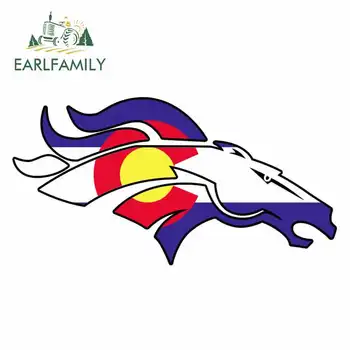 

EARLFAMILY 13cm x 6.8cm For Denver Colorado State Motorcycle Car Bumper Window Stickers Vinyl Material DIY Occlusion Scratch