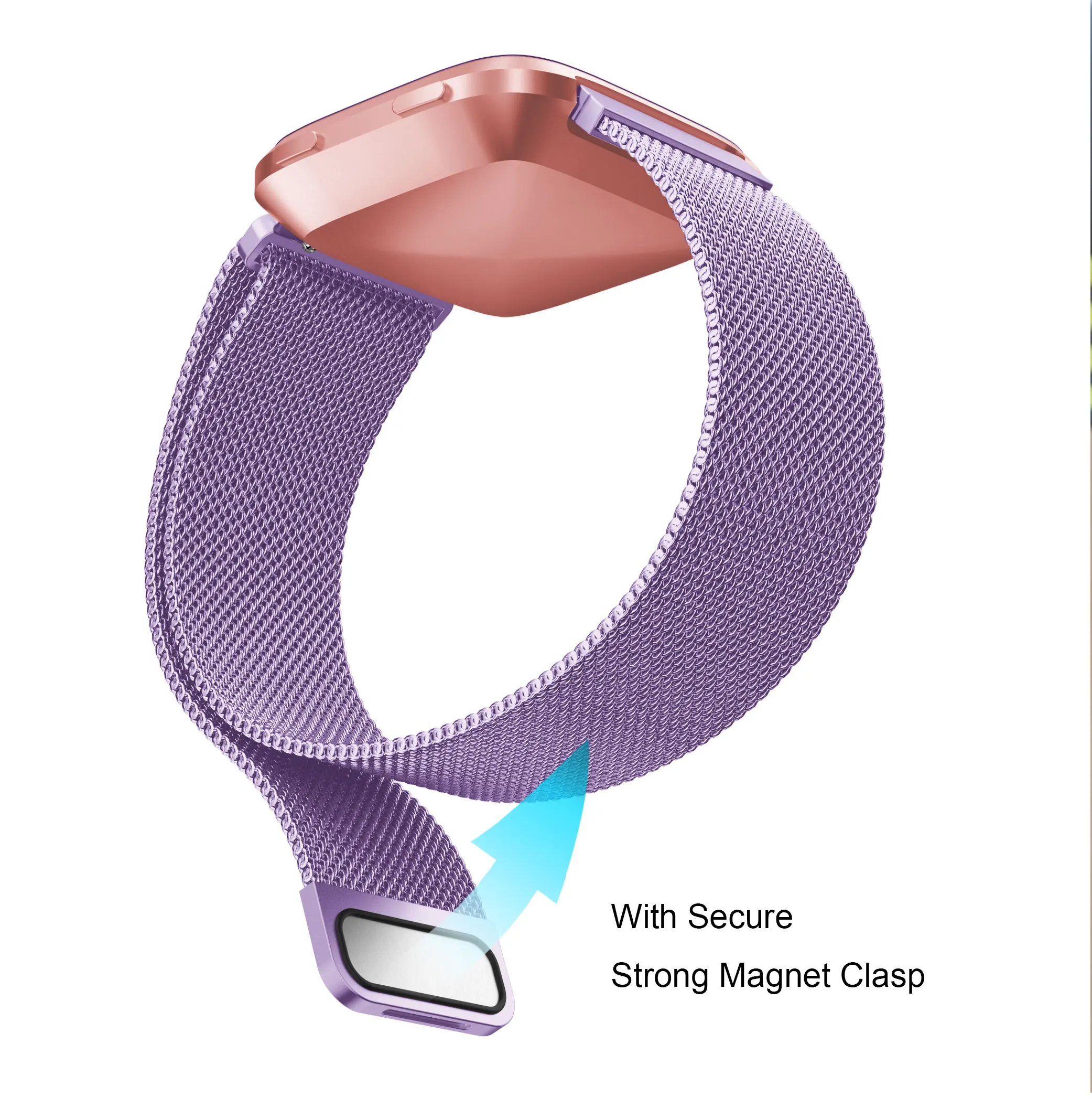YAYUU Магнитный Миланский ремешок для Fitbit Versa/Blzae браслет из нержавеющей стали для Fitbit Versa 2/Versa Lite умные часы