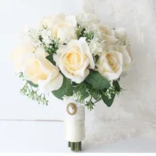 Шампанское Свадебные цветы Свадебные букеты Искусственные Свадебные букеты букет De Mariage Rose