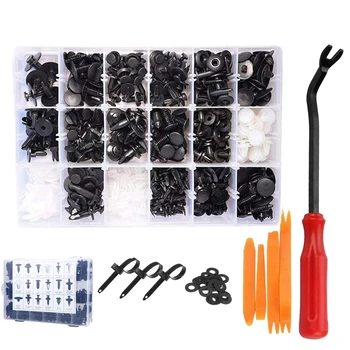 

455 Pcs Car Retainer Clips Kit with Fastener Remover, for BMW Benz Mazda GM Ford Toyota Honda Door Fastener Clips