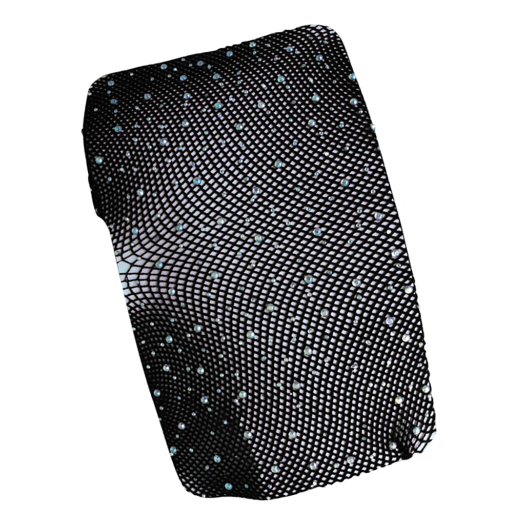 Women Crystal Rhinestone Fishnet Net Mesh Socks Stockings Tights Pantyhose   