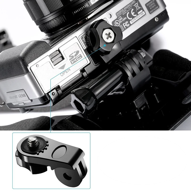 Mayitr Universal Conversion Adapter 1/4 Inch Mini Tripod Screw Mount for Sport Action Cameras For GoPro Accessories