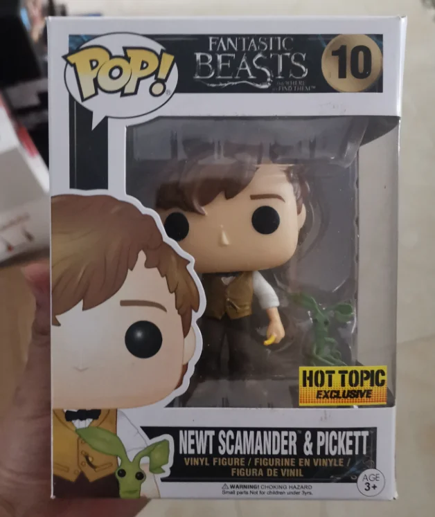 Funko Pop с фантастическими животными и где их найти 10 см NEWT SCAMANDER NIFFLER Thestral Pickett виниловые фигурки модель игрушки - Цвет: with box