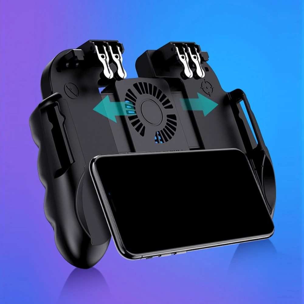 H9 Six Finger PUBG игровой контроллер геймпад триггер Стрельба пожарное Охлаждение Вентилятор геймпад джойстик для IOS Android мобильного телефона