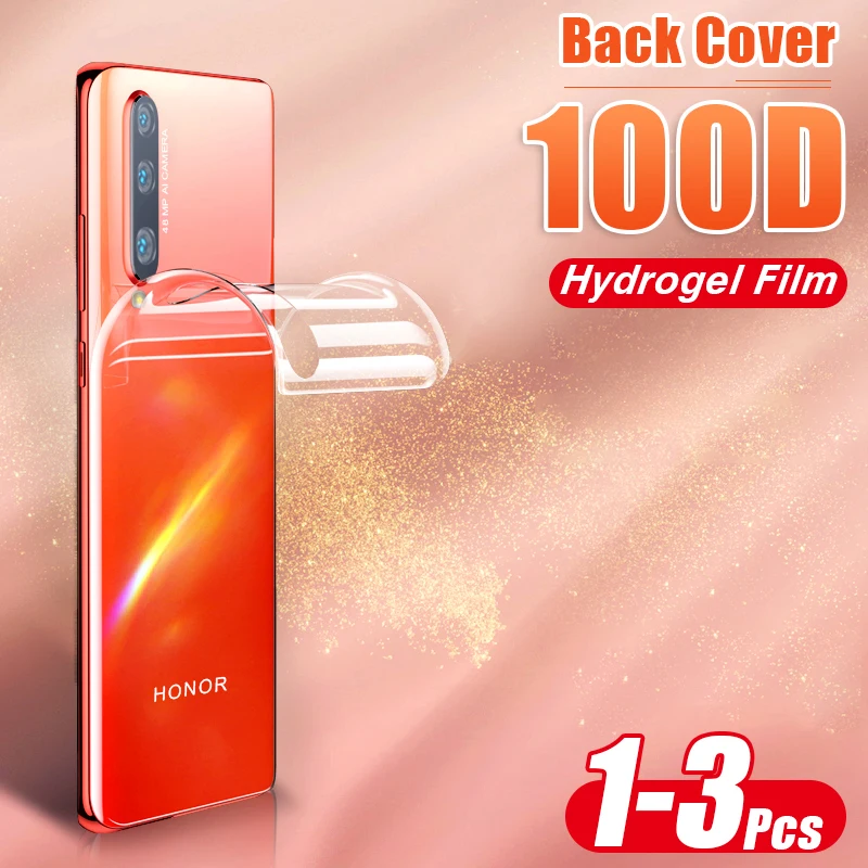 1-3 Pcs 100D Back Protective Hydrogel Film For Huawei Honor 8x 9x 9 10 Lite 10i 20 Pro Full Screen Protector Soft Not Glass | Мобильные