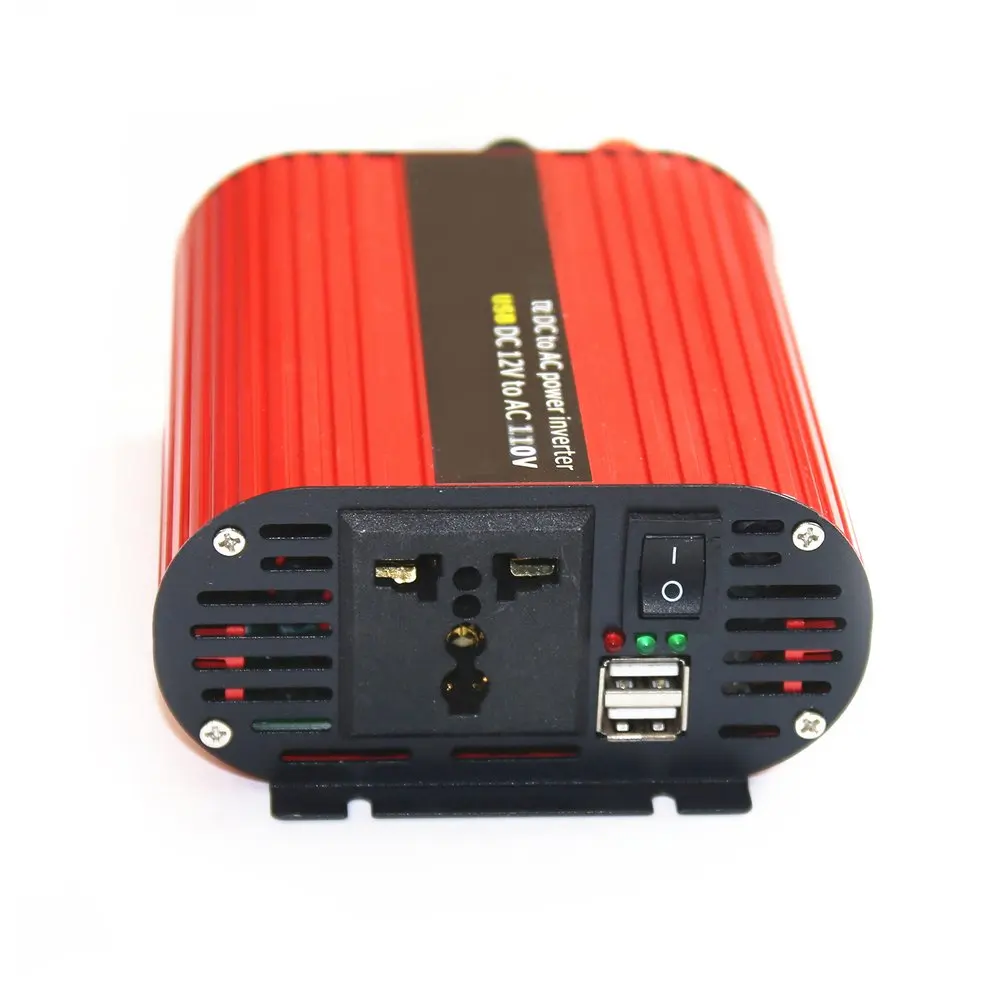 800 Вт автомобильный инвертор DC12V к AC110V двойной инвертирующий usb-усилитель мощности конвертер Высокая эффективность преобразования алюминиевый трансформатор из сплава