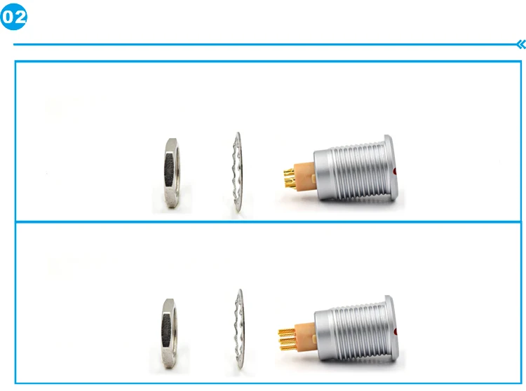 M9 круговой металлический электронный 0B 2345679 pin FGG и ECG Разъем push pull самозащелкивающийся низкочастотный разъем
