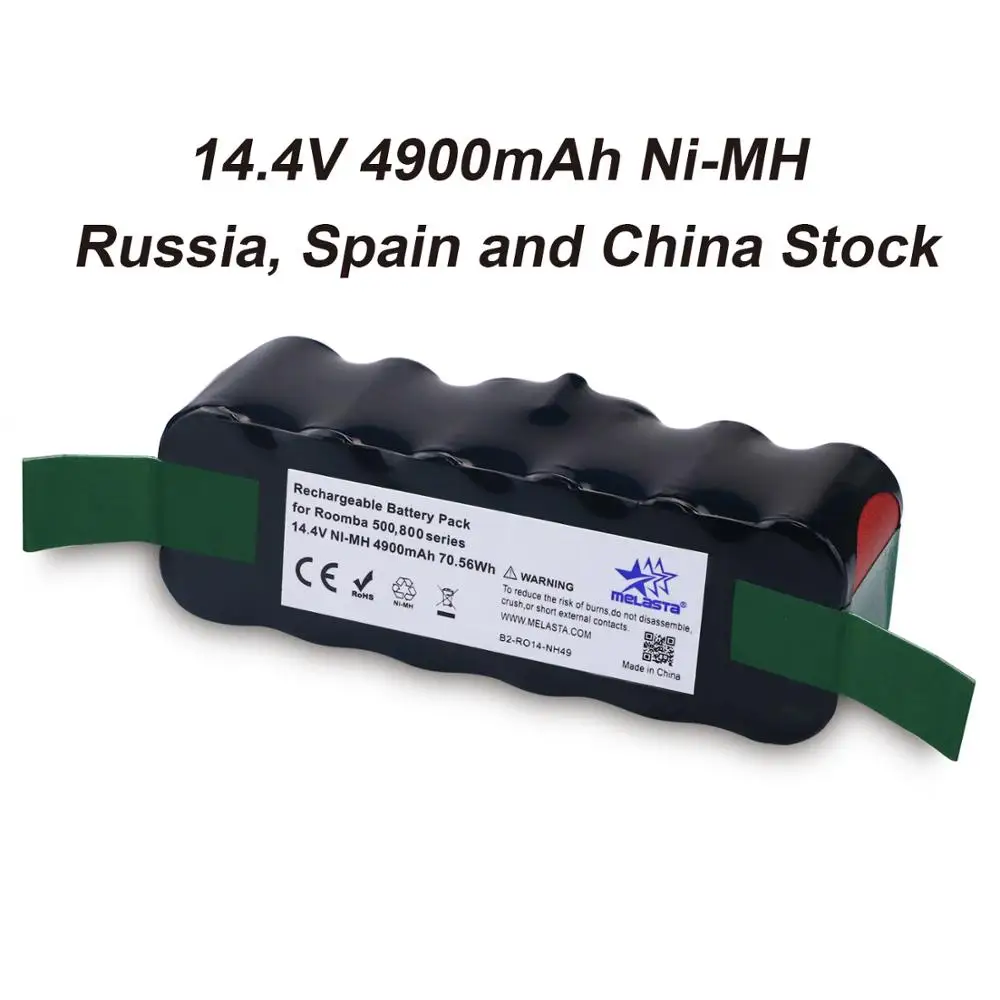 2 шт. обновлен Ёмкость 4.6Ah 14,4 V ni-mh аккумулятор для iRobot Roomba 500 600 700 800 Series 510 530 550 560 620 770 780 870 880 R3