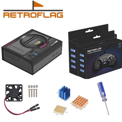 2 controllers no bag Чехол Retroflag MEGAPi/игровой контроллер функциональная кнопка для Raspberry Pi 3 B Plus(3B+)/3B/2B - Цвет: 2 controllers no bag