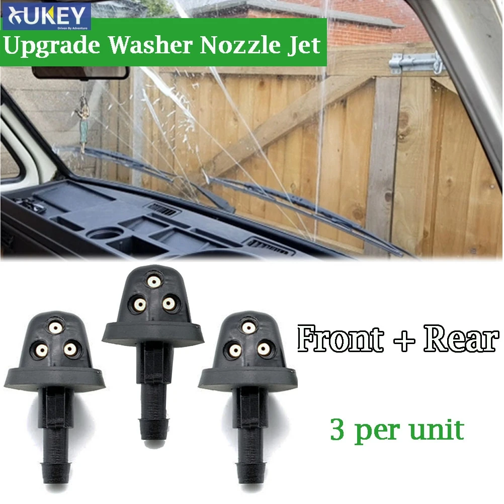 3Pcs Anteriore Posteriore Parabrezza Rondella Getti Triple Rondella Ugelli Jet Set Kit Per T25 T3 Vanagon