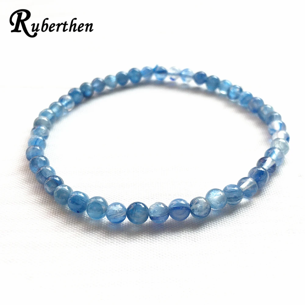 Ruberthen AAA класс BlueKyanite браслет высокое качество натуральный браслет с драгоценным камнем мини драгоценный камень Йога Энергетический Браслет