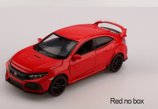 Украшение салона автомобиля 1:32 Honda Civic модель автомобиля из сплава роскошный приборная панель декоративный костюм для детей подарок автомобильный аксессуар - Название цвета: Red no box