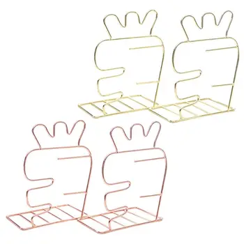 

Metal Book Ends Modern Decorative Bookshelf Decor For Bedroom Library Office School