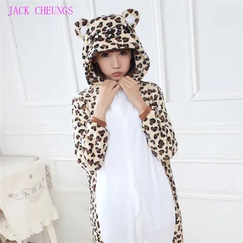 

Kigurumi Leopard Cosplay Coustume Pajamas Cartoon Animal costume onesies Pyjamas Unisex pijamas