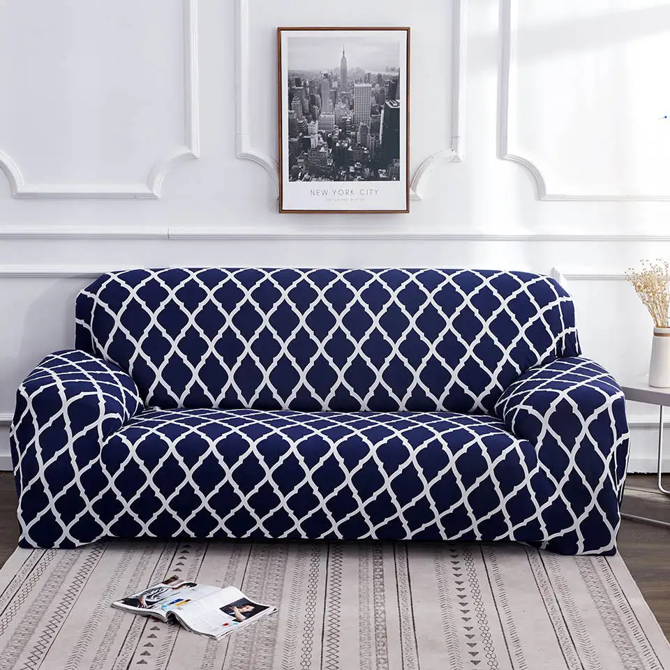 BTC02-Navy blue Европейский стиль все включено эластичный чехол на диван эластичный диван Чехлы для диванов угловой диван Чехол для гостиной - Цвет: BTC02-Navy blue