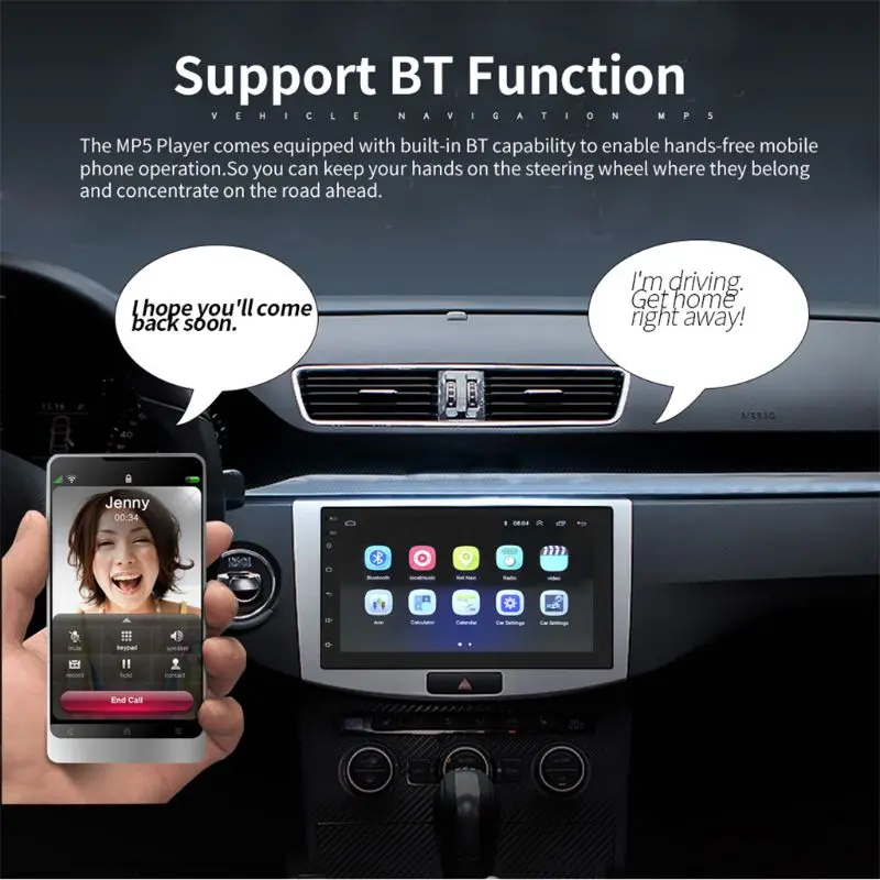 Автомобильный стерео gps-навигатор стерео-двойной Din Android головное устройство с Bluetooth 7 дюймов
