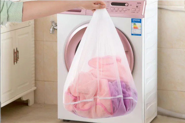 

1PC 3 Sizes Mesh Laundry Wash Bags Basket Foldable Delicates Lingerie Bra Socks Underwear Washing Machine Clothes Protection Net