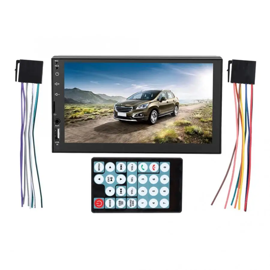 Аудио mp3 " двойной 2 Din автомобильный стерео MP5 плеер USB/TF/AUX/FM Bluetooth 4,0 мультимедиа для Android Bluetooth Автомобильный mp3 плеер