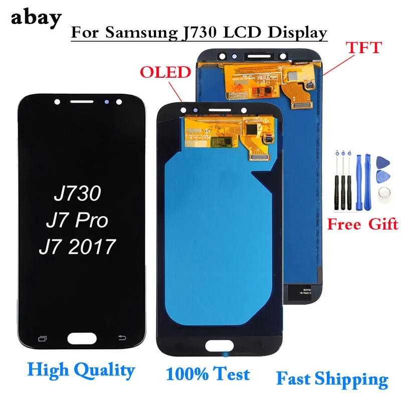 Для SAMSUNG Galaxy J7 Pro J730 LCD для 2017 дисплей сенсорный экран дигитайзер J730F 5 ''OLED/TFT