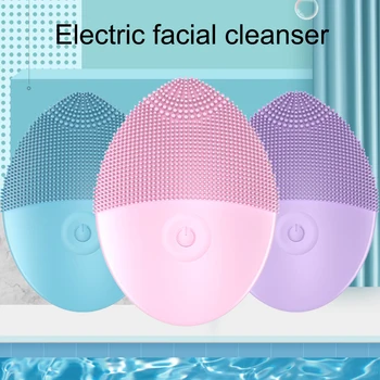 

Electric Silicone Face Cleansing Brush Face Cleanser Electric Facial Cleanser Cleansing Skin Deep Washing Massage Brush