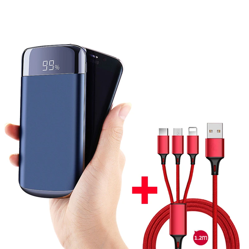 Внешний аккумулятор Xiaomi MI для iphone X 10000 мАч 2 USB порта|Аккумуляторы мобильных