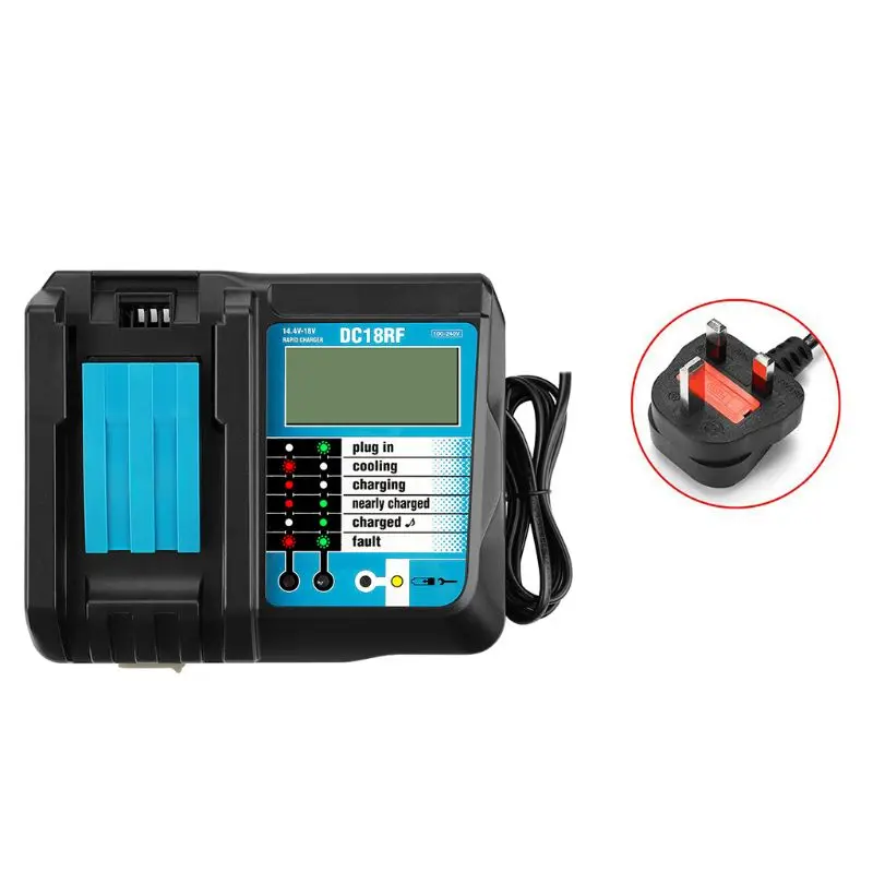 14,4-18 V зарядное устройство дисплей экран зарядки адаптер для Makita BL1415 1420 H3CA