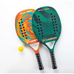 2021 New Adult Professional EVA Face Full Carbon Beach Tennis Paddle Racket Soft Tennis Racket