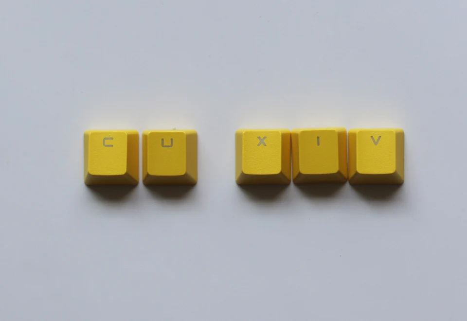 PBT 104-87-84 клавишные колпачки с двойной подсветкой для Cherry MX механическая клавиатура желтого цвета