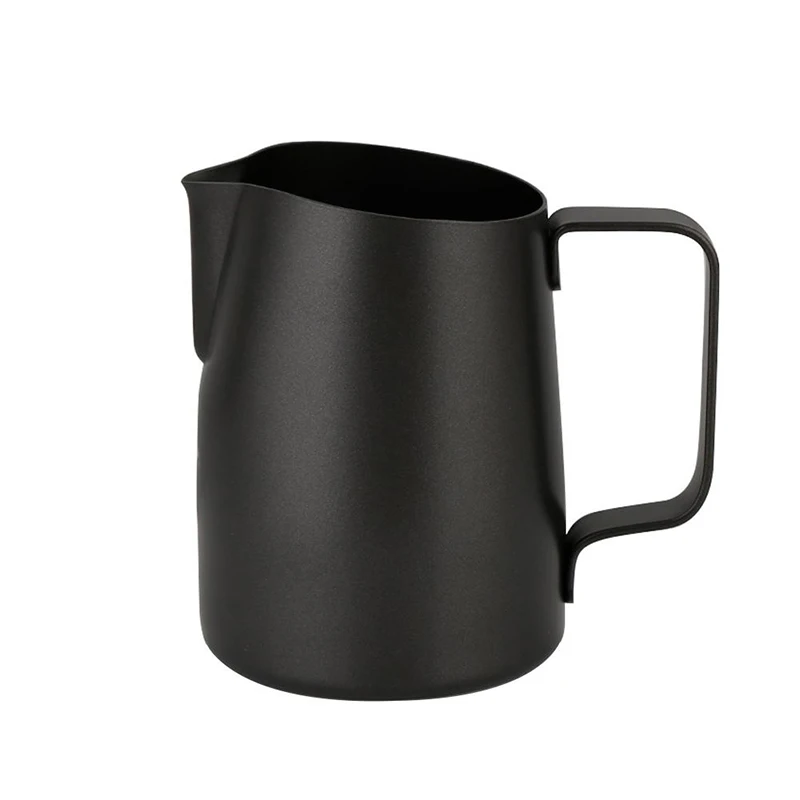 

Stainless Steel Coffee Foaming Cup Pulling Flower Cylinder Round Open 450ml Flower Cup Art Jug Milk Foam Mug Coffee Tools